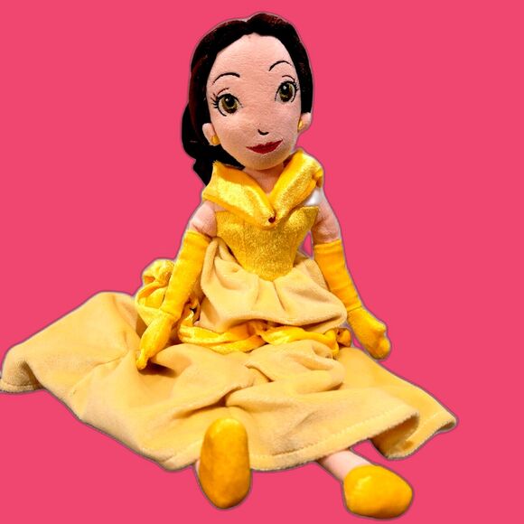 DISNEY - BEAUTY AND THE BEAST- BELLE FABRIC DOLL - Picture 1 of 4